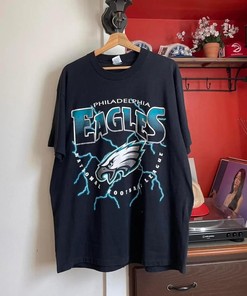 Vintage Style 1996 Philadelphia Eagles Tshirt Pullover Hoodie Crewneck Sweatshirt Reprinted Full Color Full Size Gifts For NFL Fans