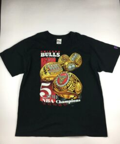 Vintage Style 1997 Chicago Bulls Champions Tshirt Hoodie Crewneck Sweatshirt Reprinted Full Color Full Size Gifts for NBA Fans