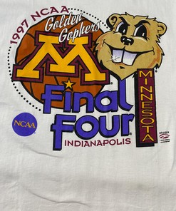 Vintage Style 1997 NCAA Minnesota Final Four T-Shirt Hoodie Sweatshirt Full Size Gifts For Fans