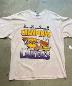 Vintage Style 2000 LA Lakers NBA Champion Double Sided Tshirt Sweatshirt Hoodie Crewneck Sweatshirt Pullover Reprinted Full Color Full Size Gifts for NBA Fans