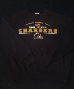 Vintage Style 2000s NFL San Diego Chargers Lee Sport Logo Tshirt Pullover Hoodie Crewneck Sweatshirt Reprinted Full Color Full Size Gifts For NFL Fans