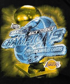 Vintage Style 2001 Los Angeles Lakers Championship Tshirt Hoodie Crewneck Sweatshirt Reprinted Full Color Full Size Gifts for NBA Fans