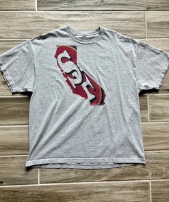 Vintage Style 49Ers Tshirt Pullover Hoodie Crewneck Sweatshirt Reprinted Full Color Full Size Gifts For NFL Fans