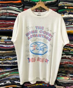 Vintage Style 76Ers Paperthin Tshirt Hoodie Crewneck Sweatshirt Reprinted Full Color Full Size Gifts for NBA Fans