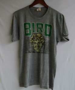 Vintage Style 80s 90s Larry Bird Boston Celtics NBA Tshirt Hoodie Crewneck Sweatshirt Reprinted Full Color Full Size Gifts for NBA Fans