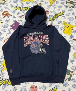 Vintage Style 80s Champion Chicago Bears NFL Tshirt Pullover Hoodie Crewneck Sweatshirt Reprinted Full Color Full Size Gifts For NFL Fans