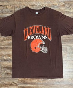 Vintage Style 80’s Cleveland Browns NFL Football Champion Tshirt Pullover Hoodie Crewneck Sweatshirt Reprinted Full Color Full Size Gifts For NFL Fans