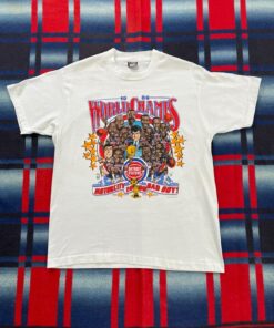Vintage Style 80s Detroit Pistons ‘89 Champs Bad Boys Tshirt Hoodie Crewneck Sweatshirt Reprinted Full Color Full Size Gifts for NBA Fans