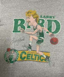 Vintage Style 80s Larry Bird Tshirt Hoodie Crewneck Sweatshirt Reprinted Full Color Full Size Gifts for NBA Fans