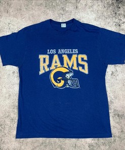 Vintage Style 80s Los Angeles Rams Champion Tshirt Pullover Hoodie Crewneck Sweatshirt Reprinted Full Color Full Size Gifts For NFL Fans