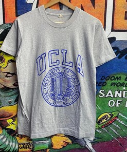 Vintage Style 80s Ucla College T-Shirt Sweatshirt Pullover Hoodie Reprinted Full Color Full Size Gift For NCAA Fans