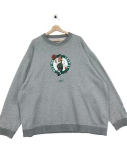 Vintage Style 90’ NBA Reebok x Boston Celtics Tshirt Hoodie Crewneck Sweatshirt Reprinted Full Color Full Size Gifts for NBA Fans