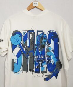 Vintage Style 90'S Shaq O'Neal Reebok NBA Tshirt Hoodie Crewneck Sweatshirt Reprinted Full Color Full Size Gifts for NBA Fans