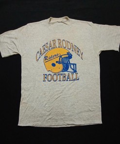 Vintage Style 90s 1990 Caesar Rodney Legend State Champions Tshirt Pullover Hoodie Crewneck Sweatshirt Reprinted Full Color Full Size Gifts For NFL Fans