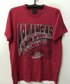 Vintage Style 90s 1994 Arkansas Razorbacks NBA Tshirt Sweatshirt Hoodie Crewneck Sweatshirt Pullover Reprinted Full Color Full Size Gifts for NBA Fans