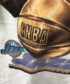 Vintage Style 90s 1997 Utah Jazz Champions NBA Tshirt Sweatshirt Hoodie Crewneck Sweatshirt Pullover Reprinted Full Color Full Size Gifts for NBA Fans