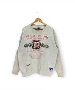 Vintage Style 90s 49Ers NFL Football Team Tshirt Pullover Hoodie Crewneck Sweatshirt Reprinted Full Color Full Size Gifts For NFL Fans