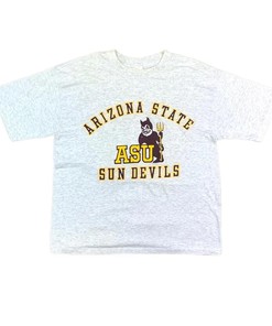 Vintage Style 90s Arizona State University Sun Devils Grey T Shirt Sweatshirt Hoodie Full Size Gifts For