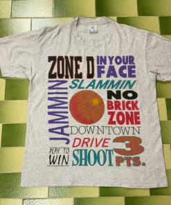 Vintage Style 90s Basketball Quotes Letter Spellout Tshirt Sweatshirt Hoodie Crewneck Sweatshirt Pullover Reprinted Full Color Full Size Gifts for NBA Fans