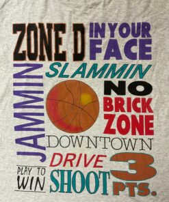 Vintage Style 90s Basketball Quotes Letter Spellout Tshirt Sweatshirt Hoodie Crewneck Sweatshirt Pullover Reprinted Full Color Full Size Gifts for NBA Fans