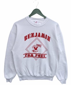 Vintage Style 90s Benjamin Pom Pons Tshirt Pullover Hoodie Crewneck Sweatshirt Reprinted Full Color Full Size Gifts For NFL Fans