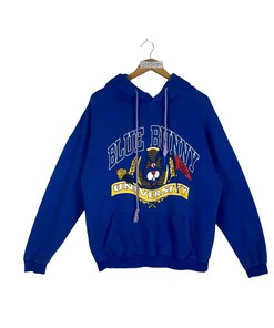 Vintage Style 90s Blue Bunny University T-Shirt Sweatshirt Pullover Hoodie Reprinted Full Color Full Size Gift For NCAA Fans