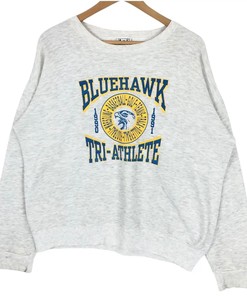Vintage Style 90s Bluehawk Tri-Athlete Lee T-Shirt Sweatshirt Pullover Hoodie Reprinted Full Color Full Size Gift For NCAA Fans