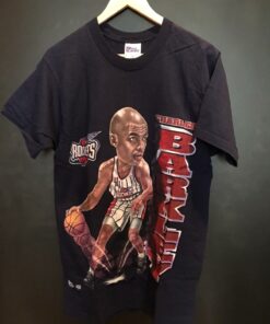 Vintage Style 90s Charles Barkley NBA Tshirt Pullover Hoodie Crewneck Sweatshirt Reprinted Full Color Full Size Gifts for NBA Fans