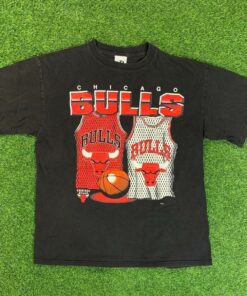 Vintage Style 90’s Chicago Bulls Graphic Tshirt Sweatshirt Hoodie Crewneck Sweatshirt Pullover Reprinted Full Color Full Size Gifts for NBA Fans