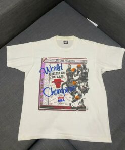 Vintage Style 90s Chicago Bulls World Champion Tshirt Hoodie Crewneck Sweatshirt Reprinted Full Color Full Size Gifts for NBA Fans