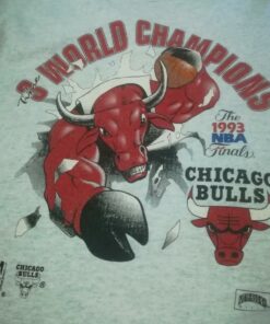 Vintage Style 90'S Chicago Bulls World Champion Tshirt Hoodie Crewneck Sweatshirt Reprinted Full Color Full Size Gifts for NBA Fans