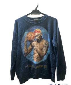 Vintage Style 90’s Dennis Rodman Bad As I Wanna Be Tshirt Hoodie Crewneck Sweatshirt Reprinted Full Color Full Size Gifts for NBA Fans