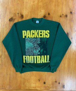 Vintage Style 90s Green Bay Packers Definition Tshirt Pullover Hoodie Crewneck Sweatshirt Reprinted Full Color Full Size Gifts For NFL Fans