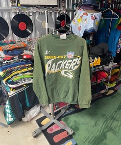 Vintage Style 90s Green Bay Packers Logo Athletic Tshirt Pullover Hoodie Crewneck Sweatshirt Reprinted Full Color Full Size Gifts For NFL Fans