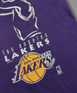 Vintage Style 90s Los Angeles Lakers NBA Made In Usa Tshirt Sweatshirt Hoodie Crewneck Sweatshirt Pullover Reprinted Full Color Full Size Gifts for NBA Fans