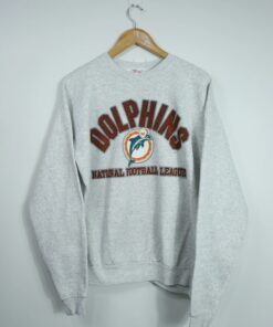 Vintage Style 90s Miami Dolphin Tshirt Sweatshirt Hoodie Crewneck Sweatshirt Pullover Reprinted Full Color Full Size Gifts for NBA Fans