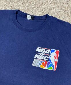 Vintage Style 90s NBA On Nbc Basketball Tshirt Pullover Hoodie Crewneck Sweatshirt Reprinted Full Color Full Size Gifts for NBA Fans