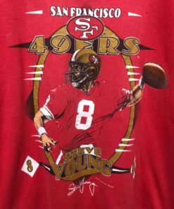 Vintage Style 90’s NBA Player Steve Young Double Printed Tshirt Pullover Hoodie Crewneck Sweatshirt Reprinted Full Color Full Size Gifts for NBA Fans