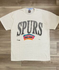 Vintage Style 90s NBA San Antonio Spurs Retro Graphic Tshirt Hoodie Crewneck Sweatshirt Reprinted Full Color Full Size Gifts for NBA Fans