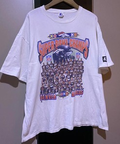 Vintage Style 90s NFL Denver Broncos Tshirt Pullover Hoodie Crewneck Sweatshirt Reprinted Full Color Full Size Gifts For NFL Fans