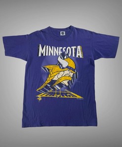 Vintage Style 90s NFL Minnesota Vikings Single Stitch Tshirt Pullover Hoodie Crewneck Sweatshirt Reprinted Full Color Full Size Gifts For NFL Fans
