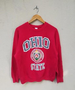 Vintage Style 90s Ohio State University T-Shirt Sweatshirt Pullover Hoodie Reprinted Full Color Full Size Gift For NCAA Fans