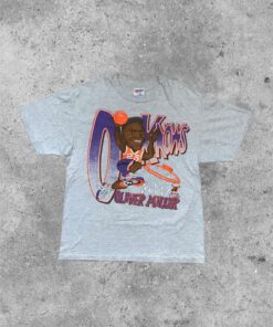 Vintage Style 90s Oliver Miller Suns Tshirt Pullover Hoodie Crewneck Sweatshirt Reprinted Full Color Full Size Gifts for NBA Fans