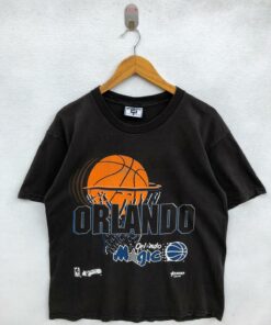 Vintage Style 90s Orlando Magic Tshirt Pullover Hoodie Crewneck Sweatshirt Reprinted Full Color Full Size Gifts for NBA Fans