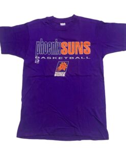 Vintage Style 90s Phoenix Suns NBA Tshirt Pullover Hoodie Crewneck Sweatshirt Reprinted Full Color Full Size Gifts for NBA Fans
