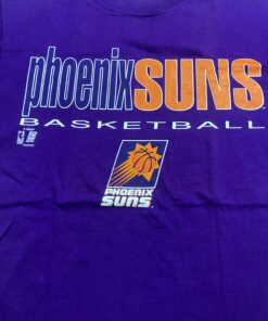 Vintage Style 90s Phoenix Suns NBA Tshirt Pullover Hoodie Crewneck Sweatshirt Reprinted Full Color Full Size Gifts for NBA Fans