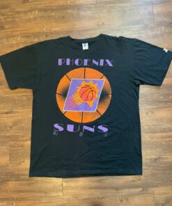 Vintage Style 90s Phoenix Suns Starter Tshirt Hoodie Crewneck Sweatshirt Reprinted Full Color Full Size Gifts for NBA Fans