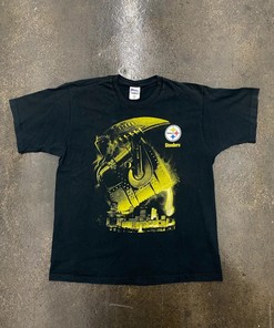 Vintage Style 90s Pittsburgh Steelers Pro Player Tshirt Pullover Hoodie Crewneck Sweatshirt Reprinted Full Color Full Size Gifts For NFL Fans