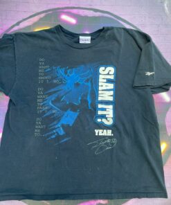Vintage Style 90’s Reebok Shaq O’Neal #32 NBA Basketball Tshirt Hoodie Crewneck Sweatshirt Reprinted Full Color Full Size Gifts for NBA Fans