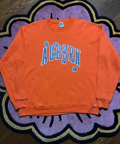 Vintage Style 90’s Russell Athletic Auburn University T-Shirt Sweatshirt Pullover Hoodie Reprinted Full Color Full Size Gift For NCAA Fans